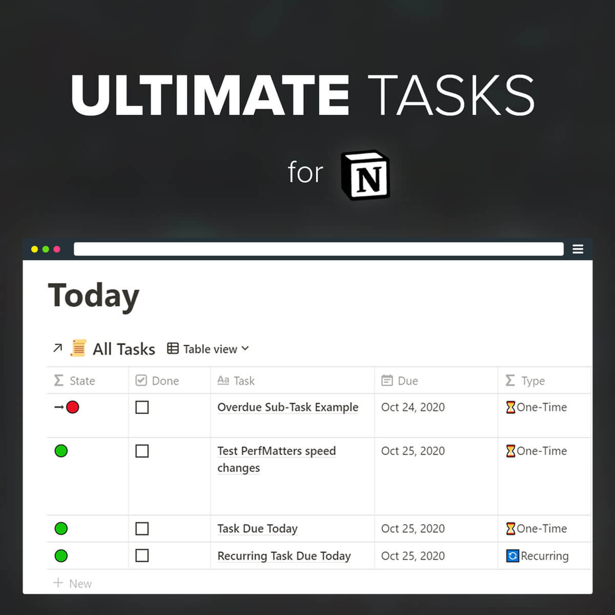 Notion Task Templates