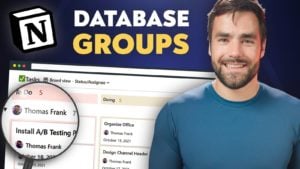 Notion Database Grouping Tutorial with Thomas Frank
