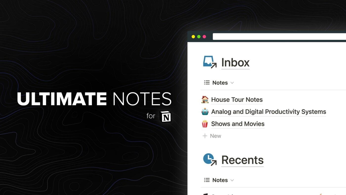 Notion - Ultimate Note-Taking System Template