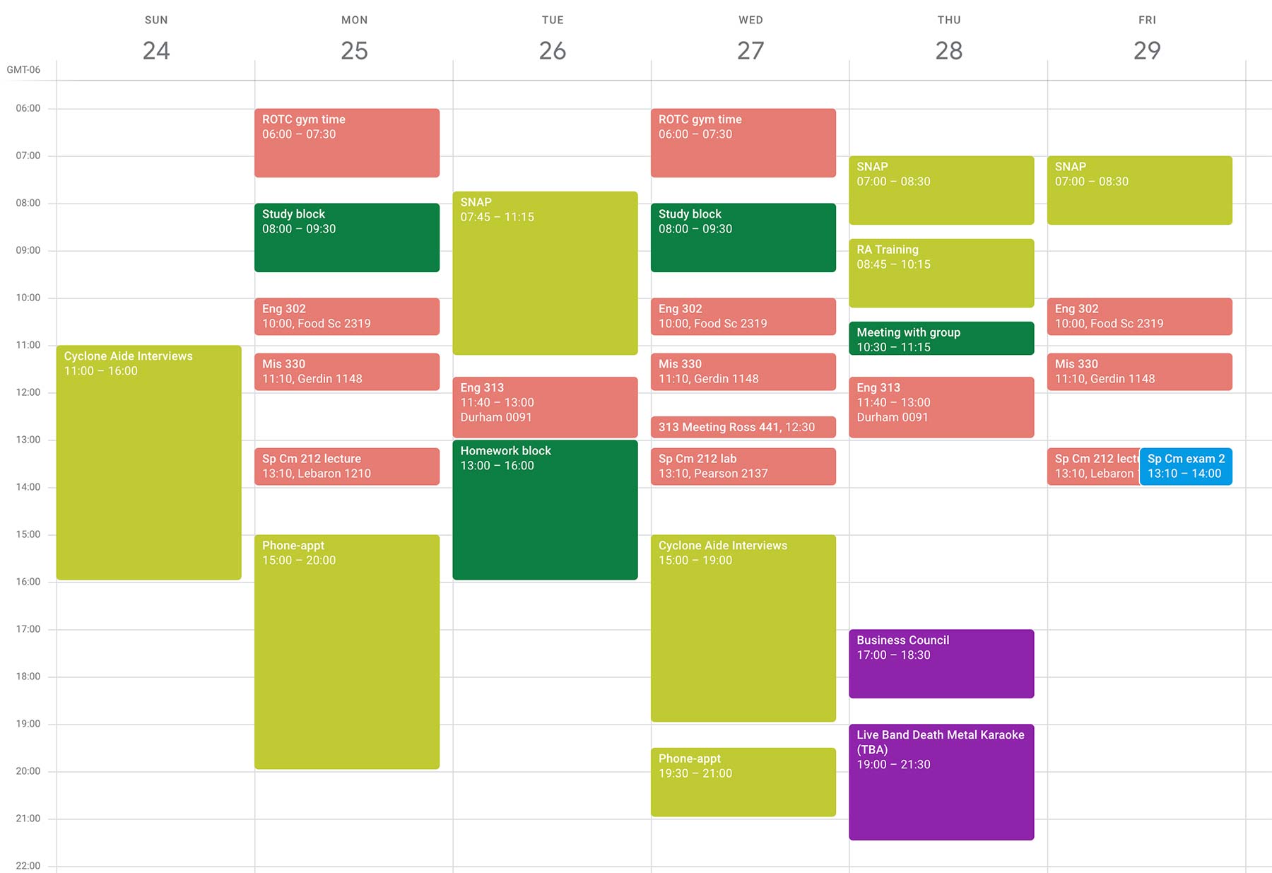 Good Way To Organize Work Schedule