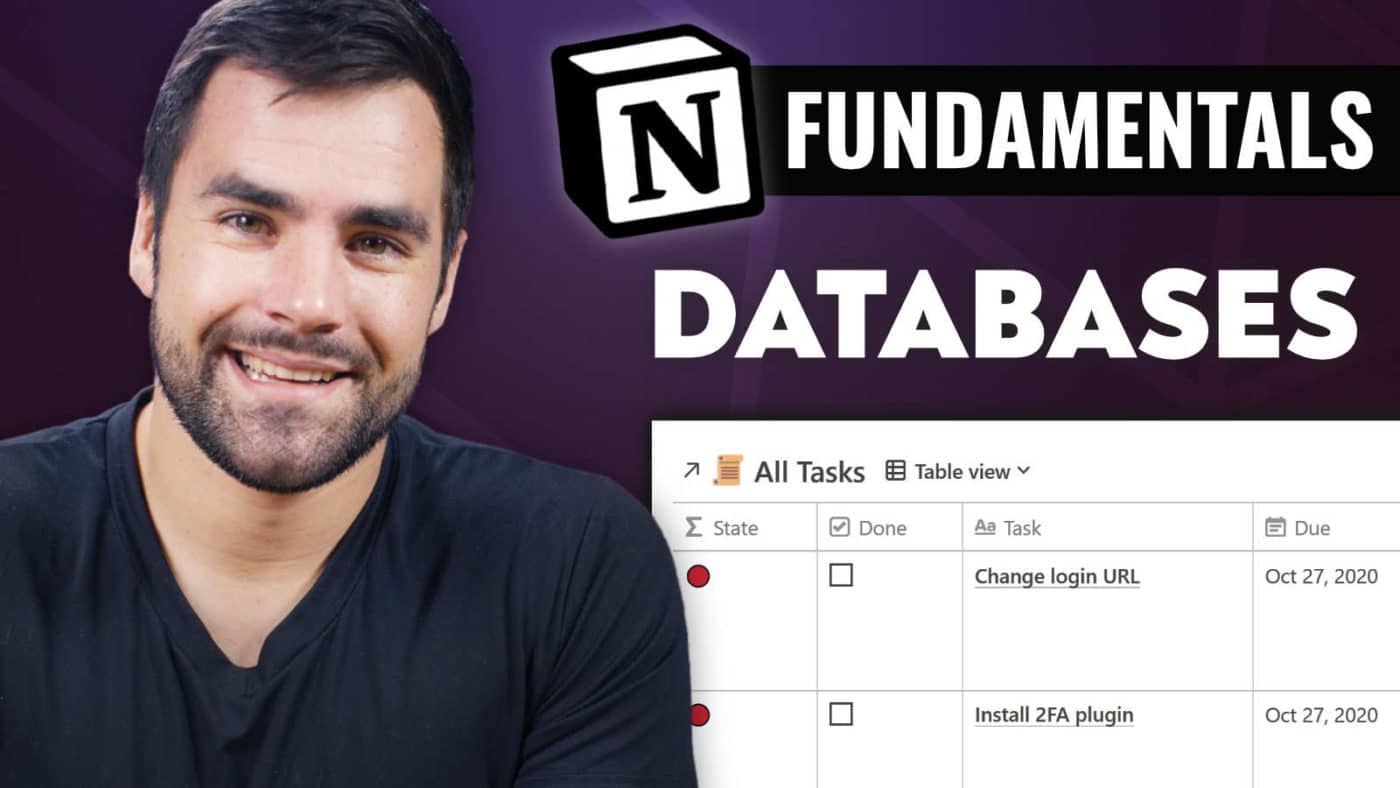 Database Basics - Notion Fundamentals with Thomas Frank