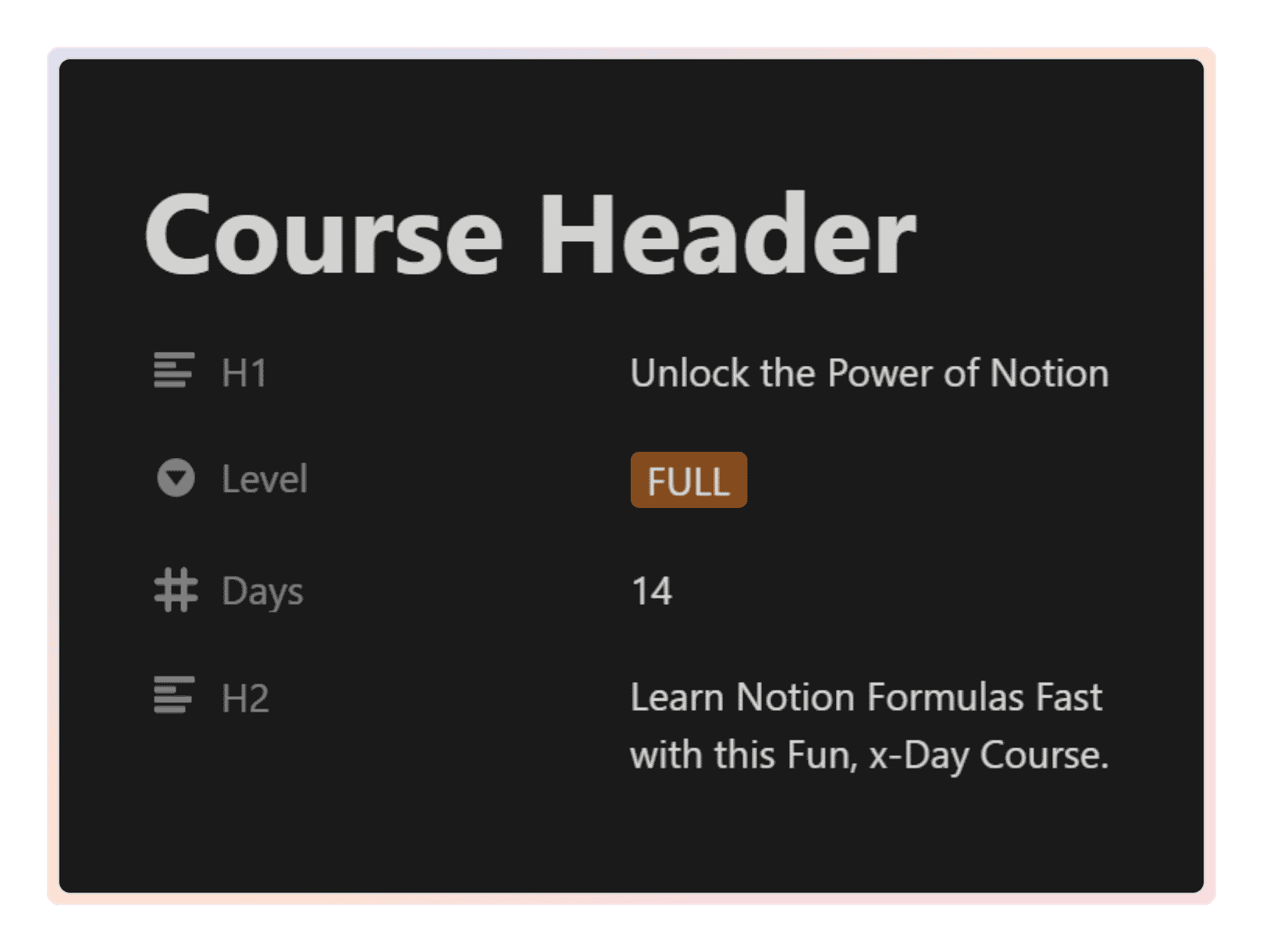 The notion formula bootcamp learn notion formulas in 14 days
