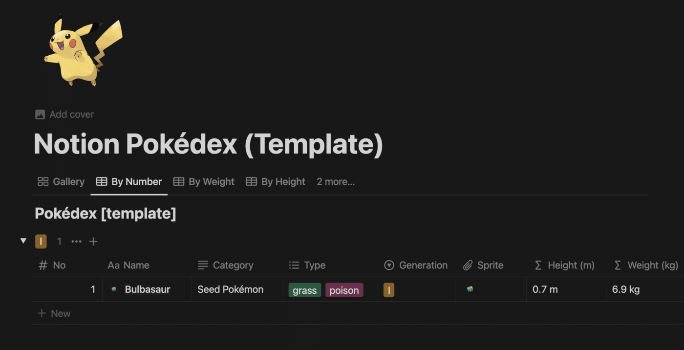 Pokedex template