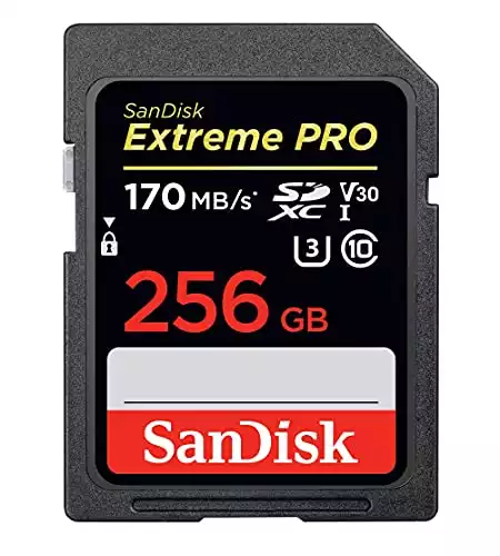 SanDisk 256GB Extreme PRO SDXC UHS-I Card