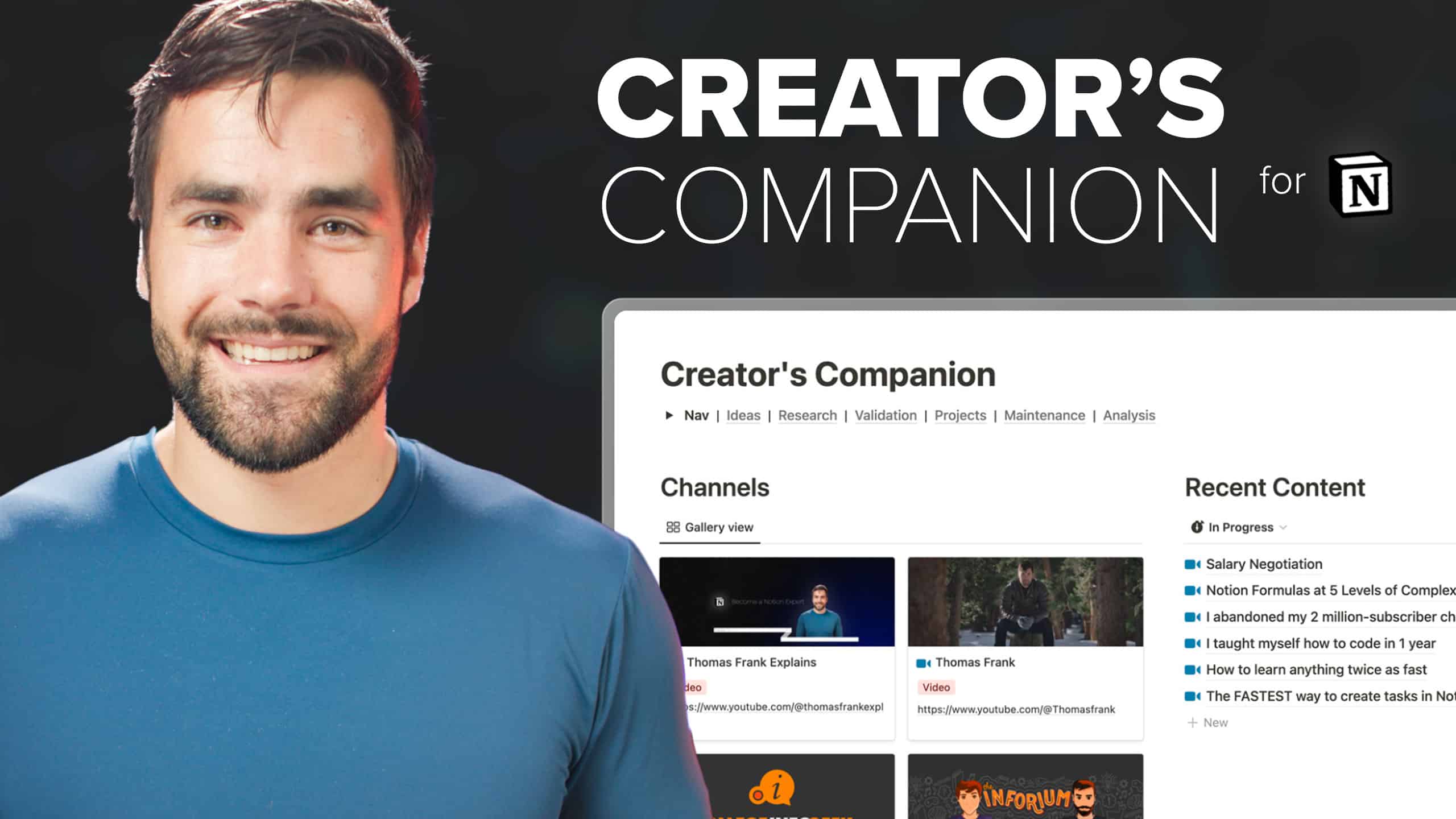 Creator's Companion – The Ultimate Content Creation Planner Template for Notion