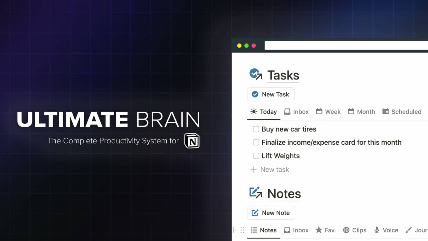 Ultimate Brain for Notion - the complete second brain for Notion