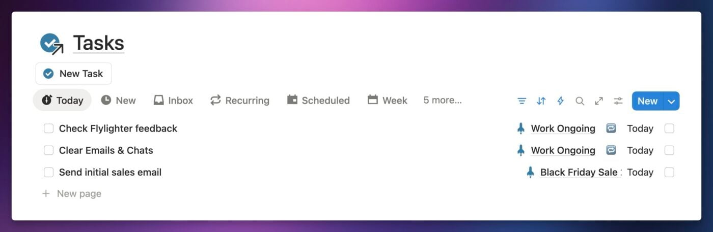 Tasks with true deadlines, along with recurring tasks, benefit from having due dates.